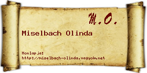 Miselbach Olinda névjegykártya
